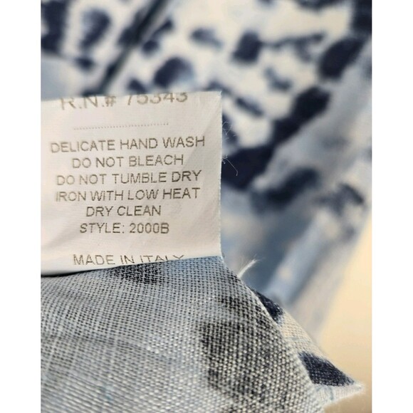 Bellambra Women's Size Small Linen Dress Tie Strap Blue - Picture 6 of 6